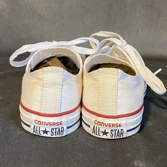 Converse White All Star Low Top Shoes Unisex Men's 6 Women's 8 - Picture 5 of 11